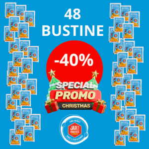 Super promo Natale con zuccheri domati -40% - 48 bustine di fibra solubile JAXPLUS® da 15 g l’una
